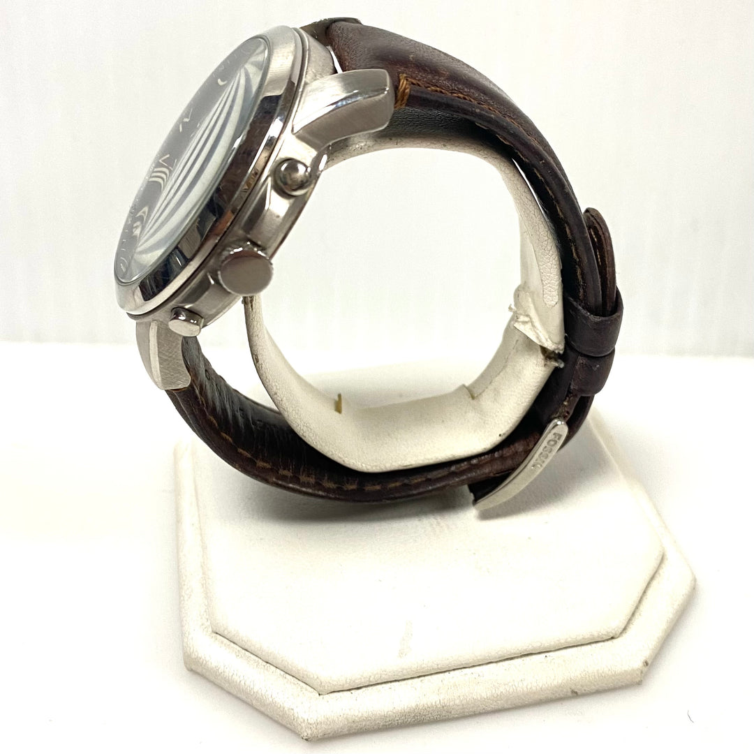 v784 Fossil Grant Chronograph Stainless Steel Men's Wrist Watch Model FS4813