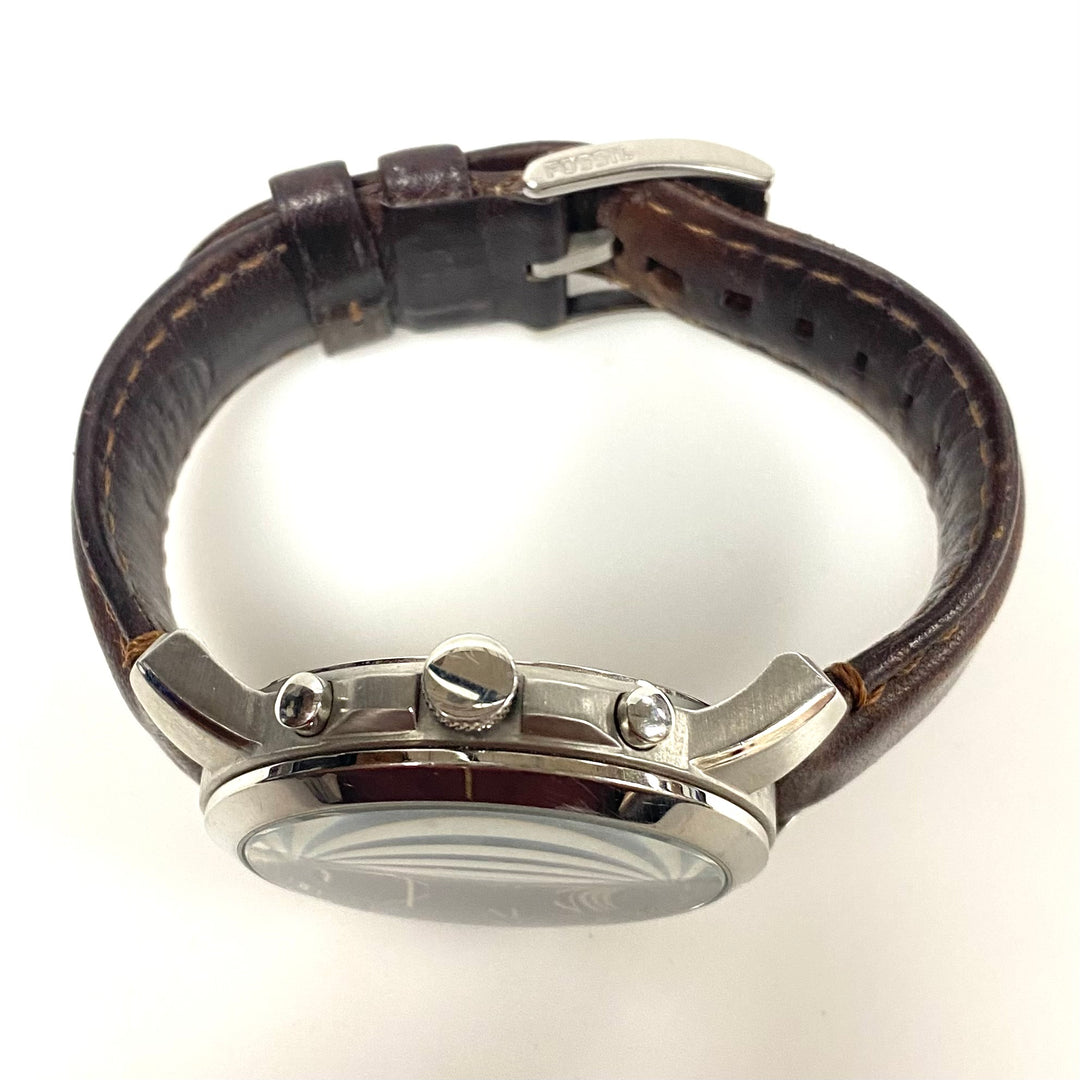 v784 Fossil Grant Chronograph Stainless Steel Men's Wrist Watch Model FS4813