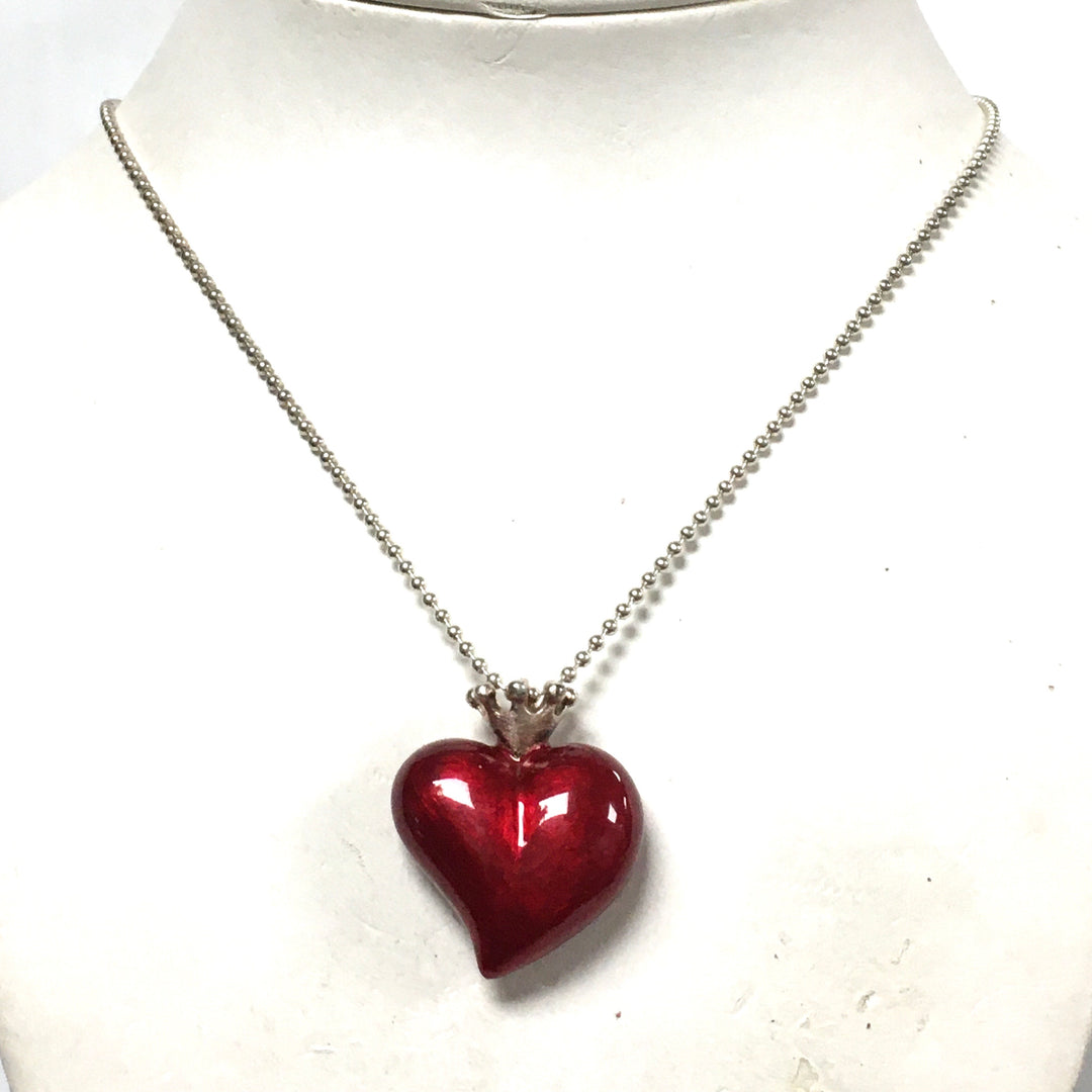 m795 Vintage "Crown of my Heart" Pendant by Heartbreaker of Drachenfels Design Necklace