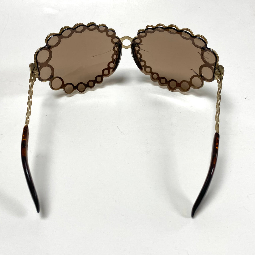 m802 Vintage "Bubbles" Oversized Round Sunglasses Handmade France (attributed to Alan Mikli)