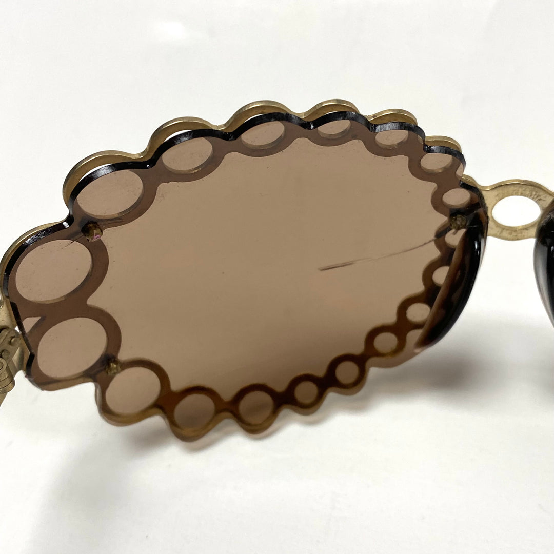 m802 Vintage "Bubbles" Oversized Round Sunglasses Handmade France (attributed to Alan Mikli)