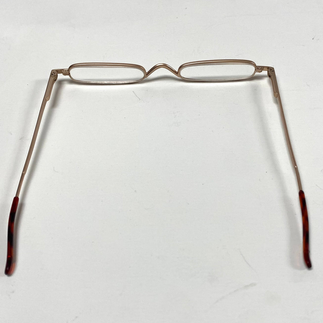 m806 Vintage Bronze Reading Glasses Patented 360° Reversibility System +3