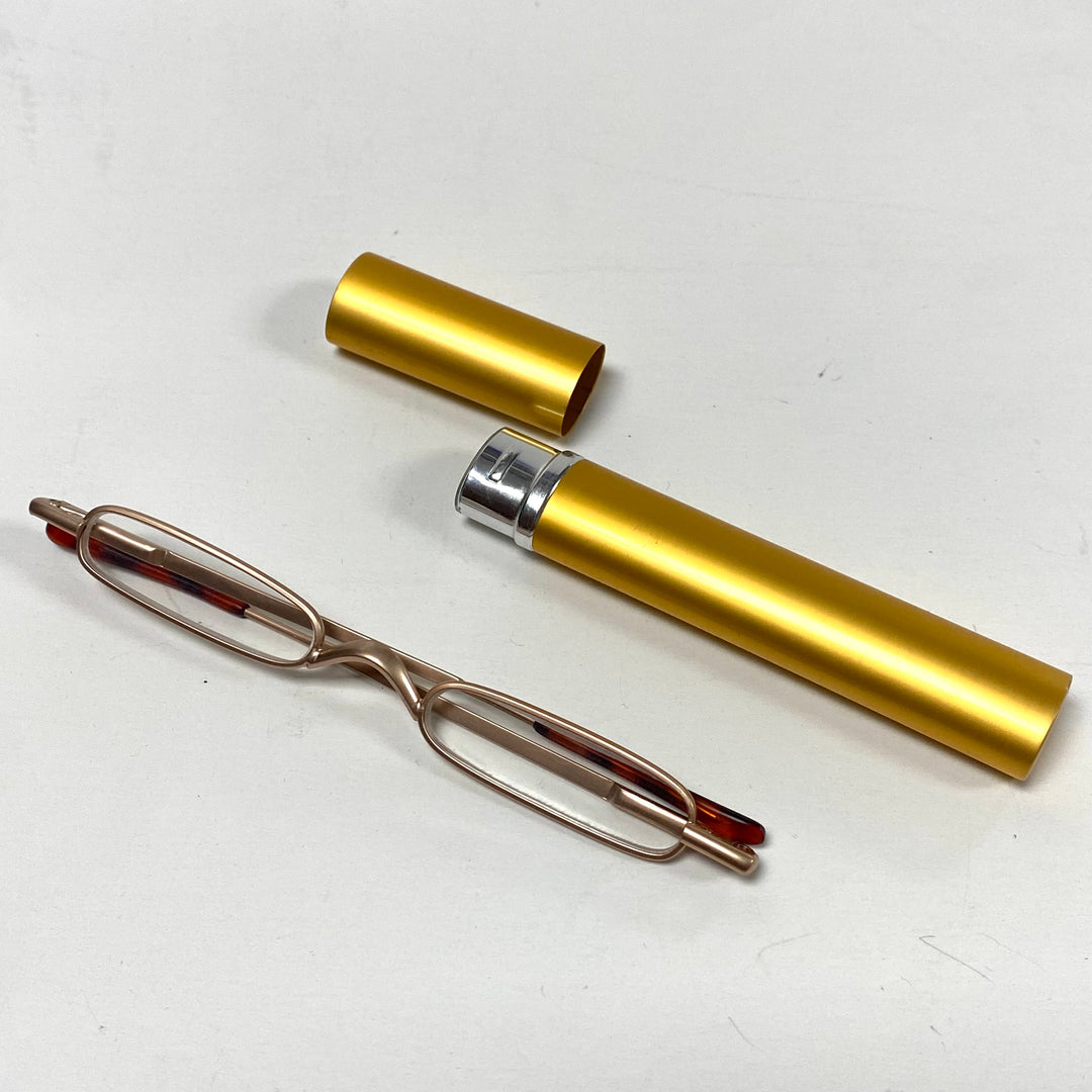 m806 Vintage Bronze Reading Glasses Patented 360° Reversibility System +3