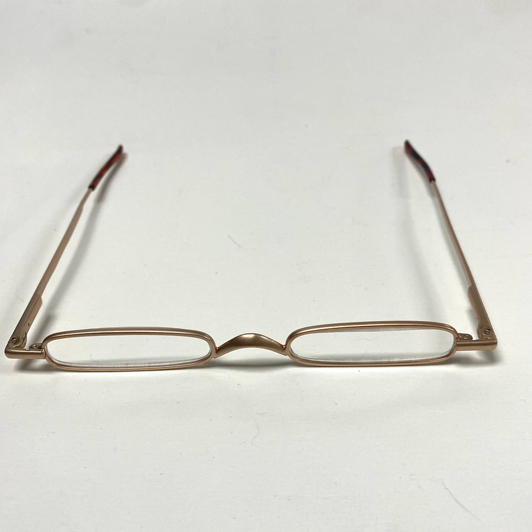 m806 Vintage Bronze Reading Glasses Patented 360° Reversibility System +3