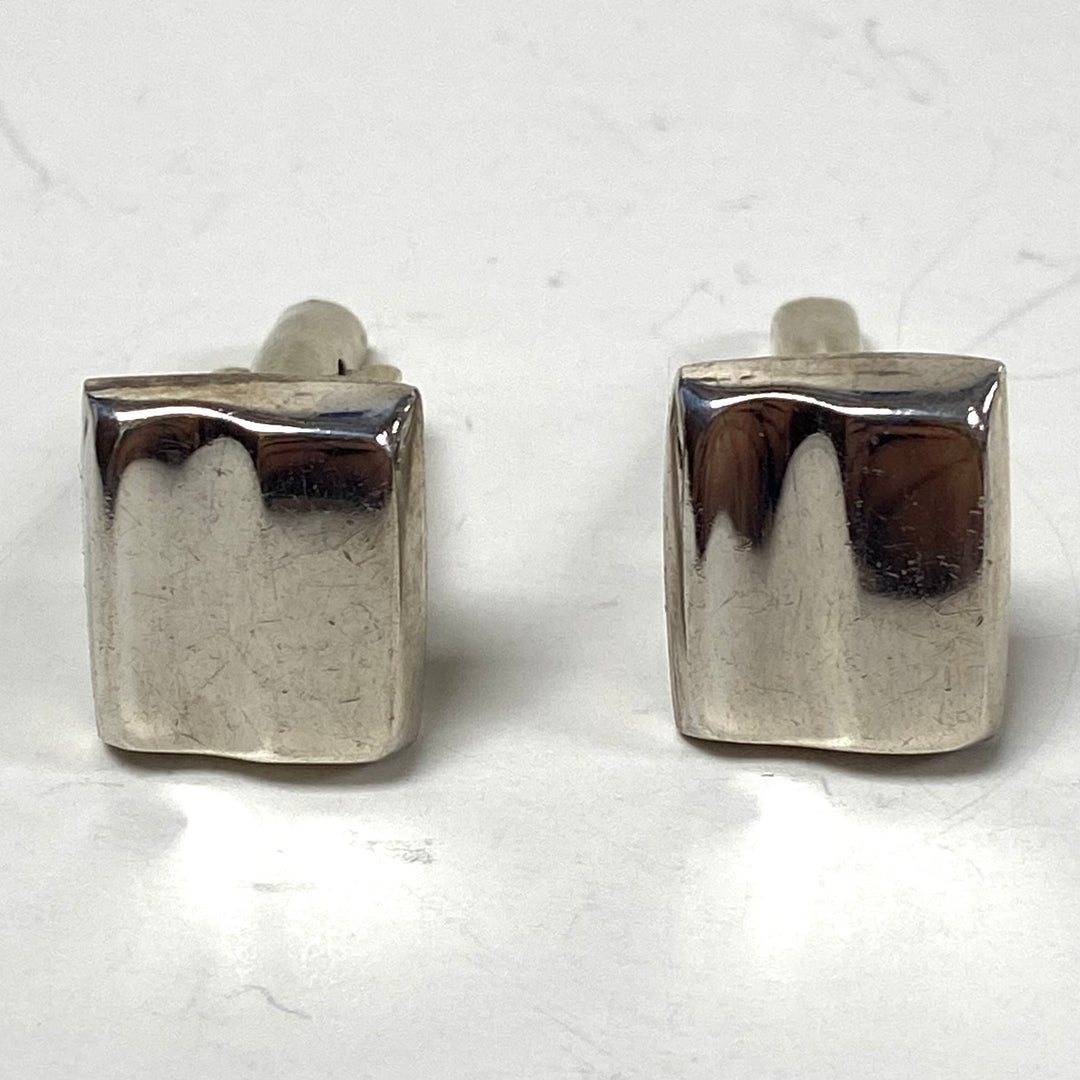 m812 Vintage Polished Sterling Silver 925 Mexico Cufflinks