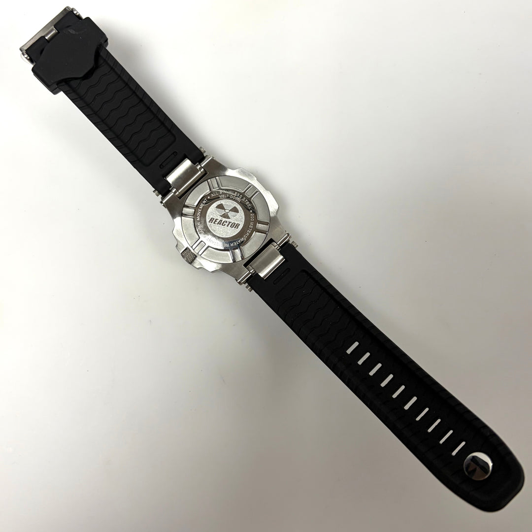 m856 Reactor Men's Meltdown Wrist Watch Style #72801 Black Carbon Fiber Pattern