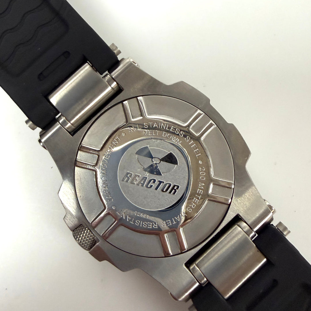 m856 Reactor Men's Meltdown Wrist Watch Style #72801 Black Carbon Fiber Pattern