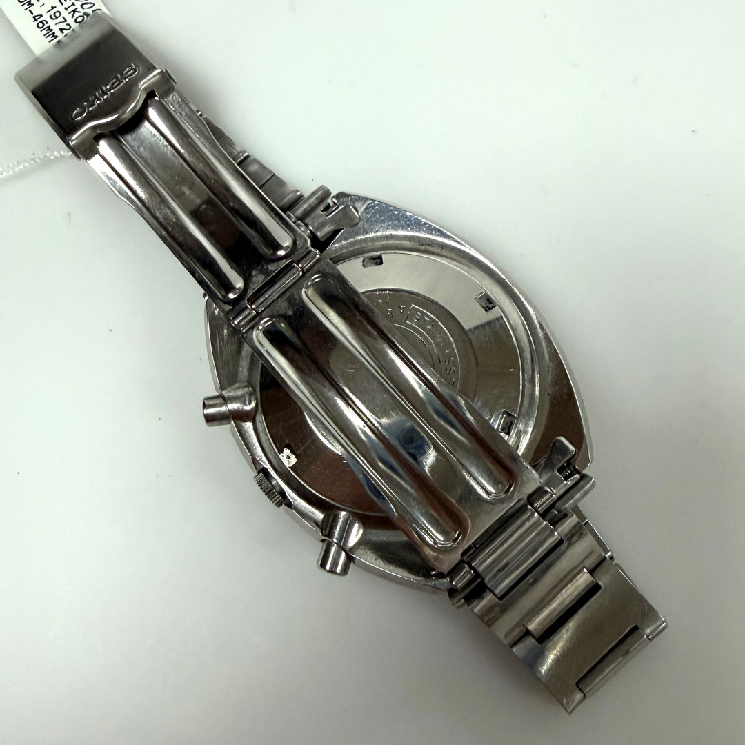 m858 Vintage Seiko 6139 Pogue Chronograph "Pepsi" Tachymeter Bezel Wrist Watch