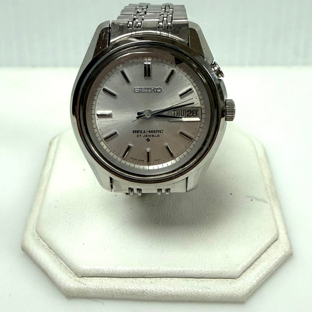m859 Vintage Seiko Bell-Matic Automatic Alarm Wristwatch 4006 Caliber Movement