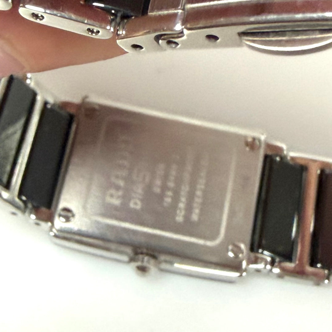 m863 Vintage Rado Integral Jubilé Luxury Black Mirror-finish DiaStar Wrist Watch