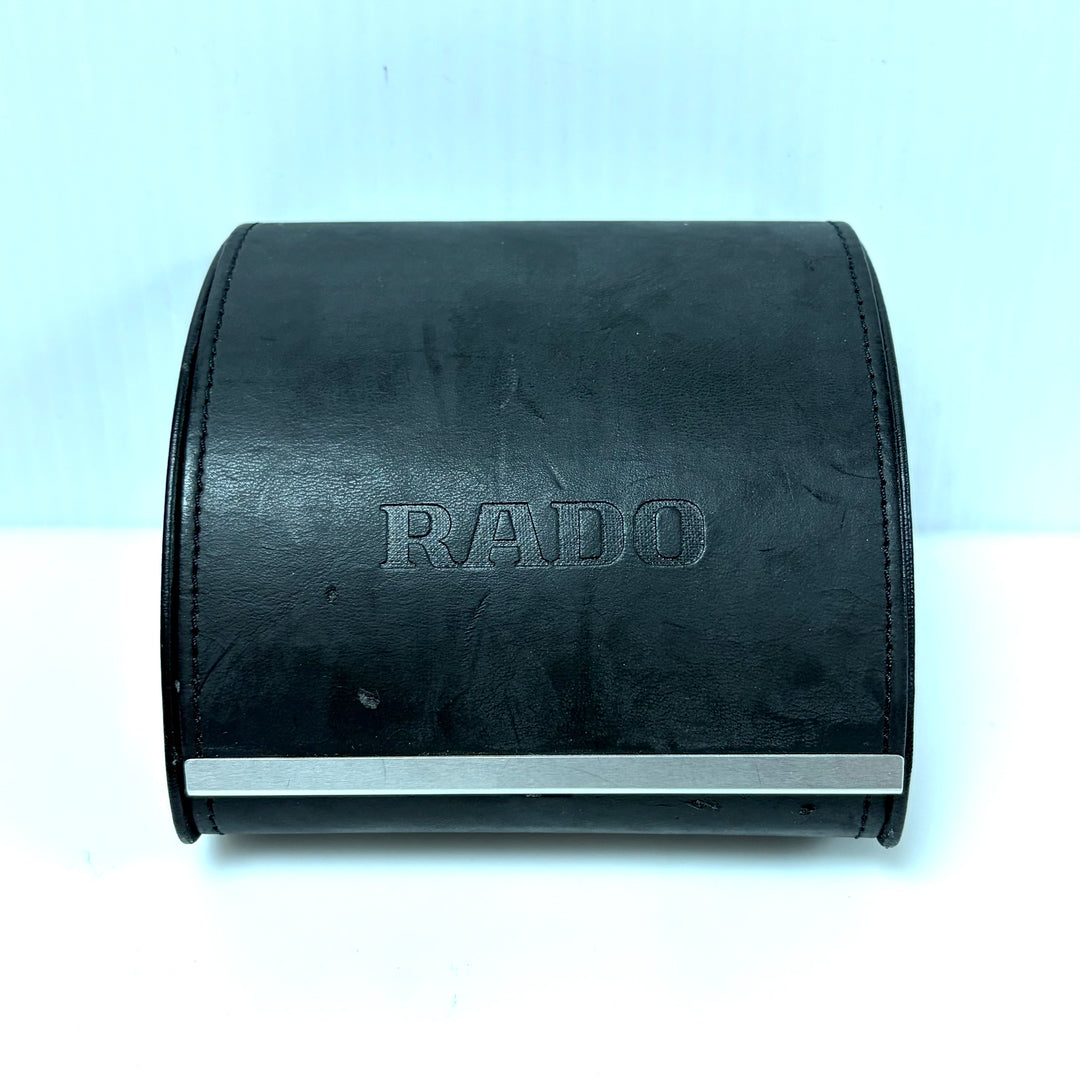 m863 Vintage Rado Integral Jubilé Luxury Black Mirror-finish DiaStar Wrist Watch