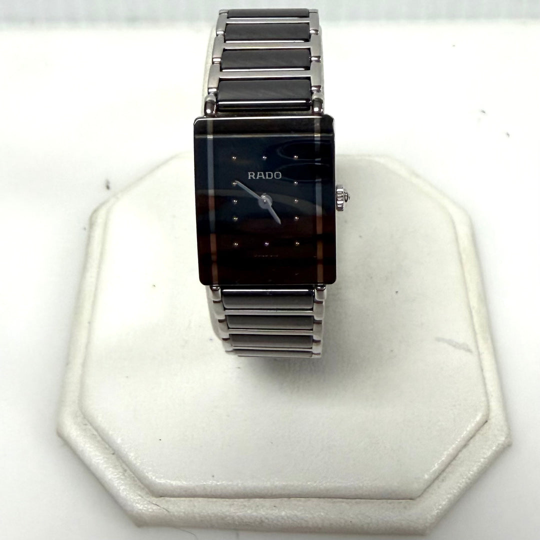 m863 Vintage Rado Integral Jubilé Luxury Black Mirror-finish DiaStar Wrist Watch