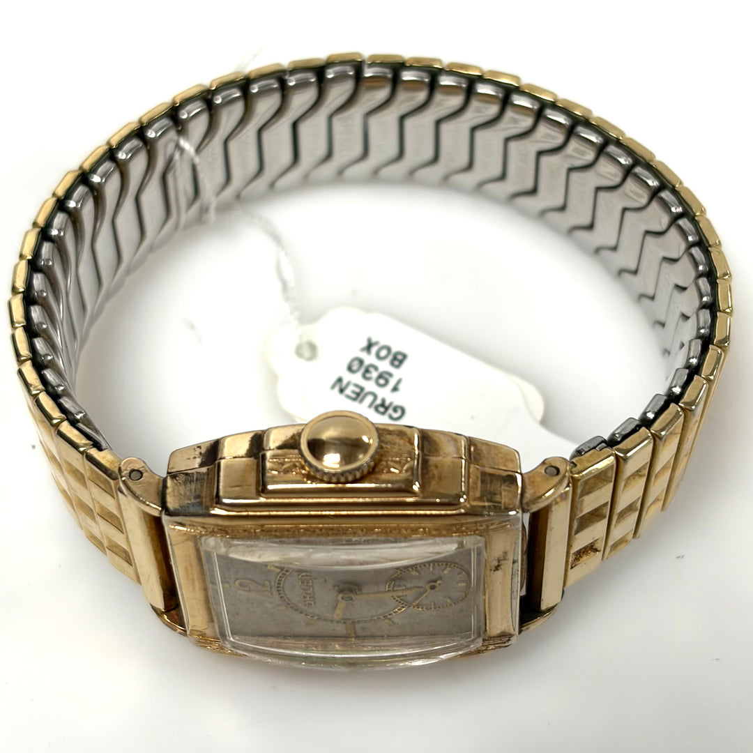 m864 Vintage Gruen Veri-Thin Mechanical Wrist Watch Tank-style Art Deco Case