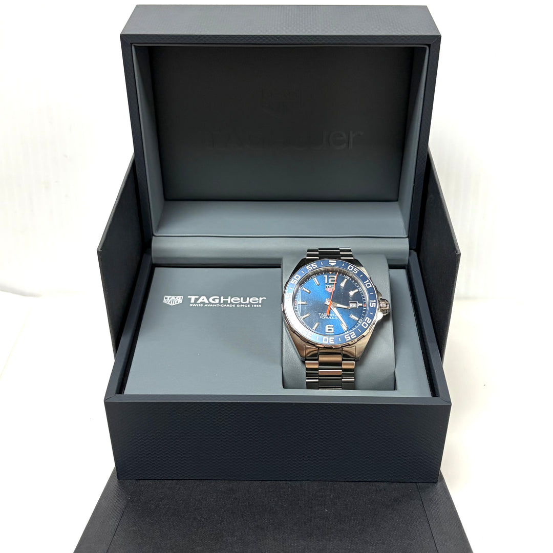 m866 TAG Heuer Formula 1 Quartz Model: WAZ1010 Sunray Blue Dial Men Wrist Watch