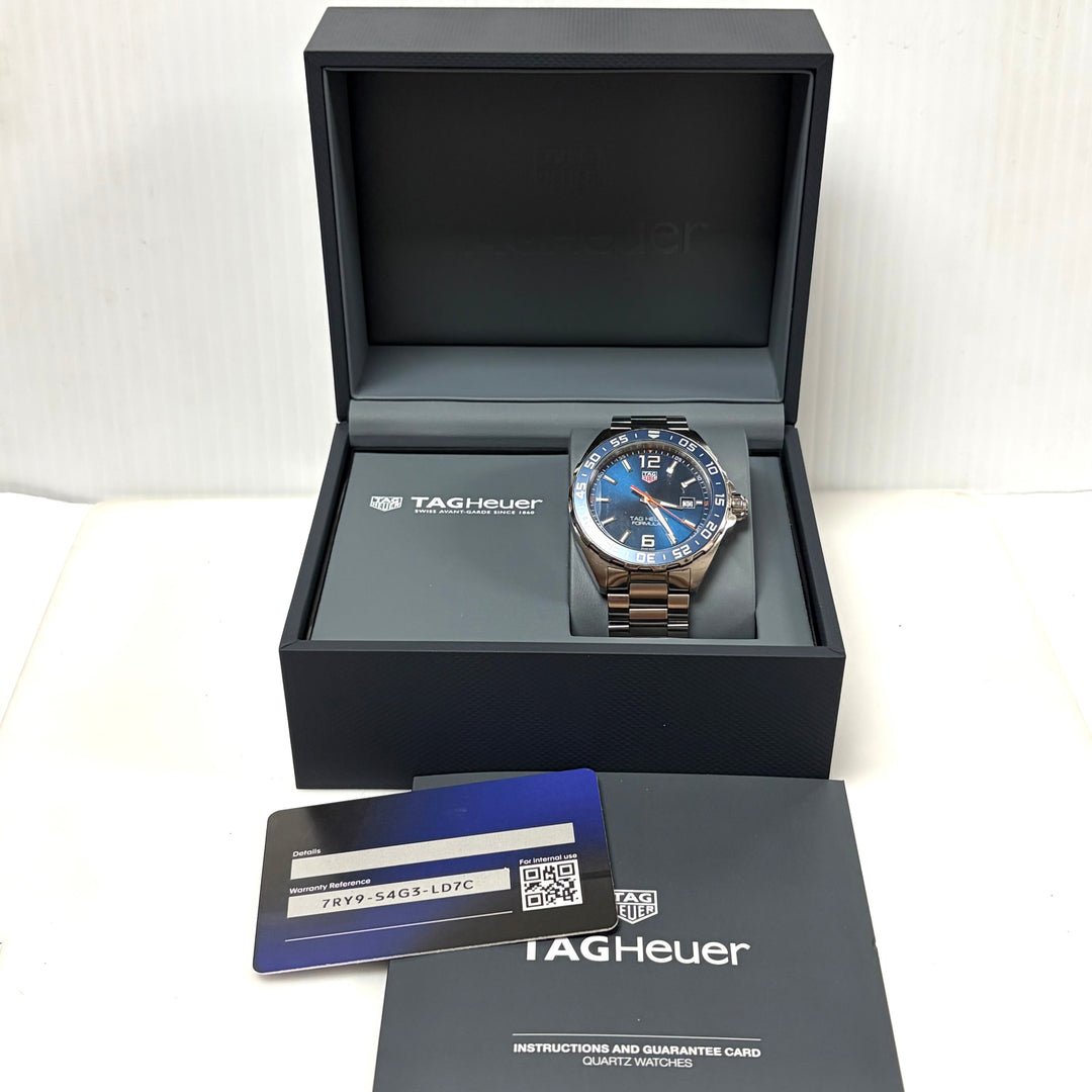 m866 TAG Heuer Formula 1 Quartz Model: WAZ1010 Sunray Blue Dial Men Wrist Watch