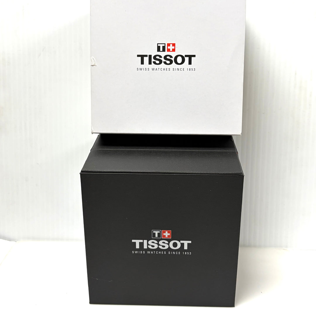 m867 Tissot PRC 200 Chronograph Vibrant Blue Dial Stainless Case Wrist Watch