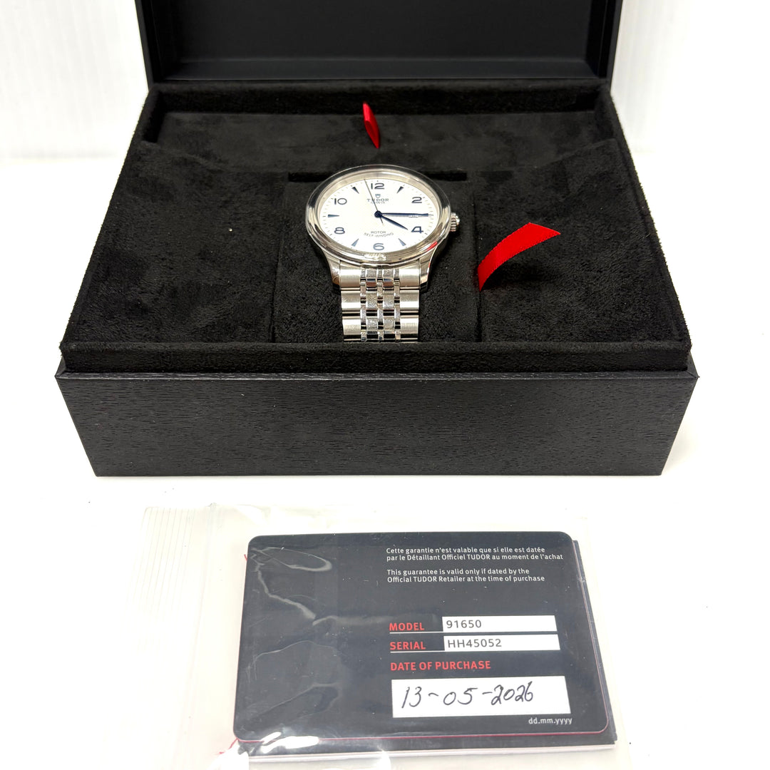 m868 Tudor 1926 White Opaline Waffle-pattern Dial Automatic Men's Wrist Watch