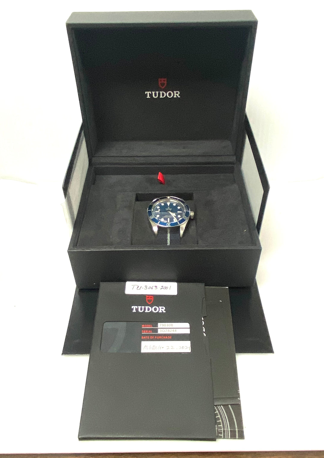 m876 Tudor Black Bay Fifty-Eight Modern Classic Diver Blue Dial Men Wrist Watch