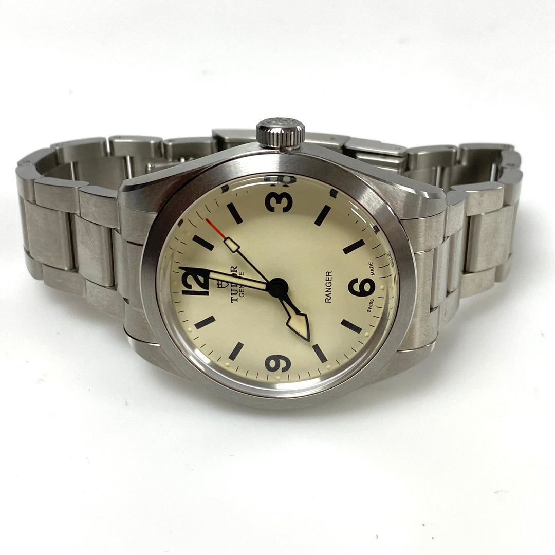m883 Tudor Ranger 79950 "Dune White" Domed Dial 39mm Stainless Men's Wrist Watch