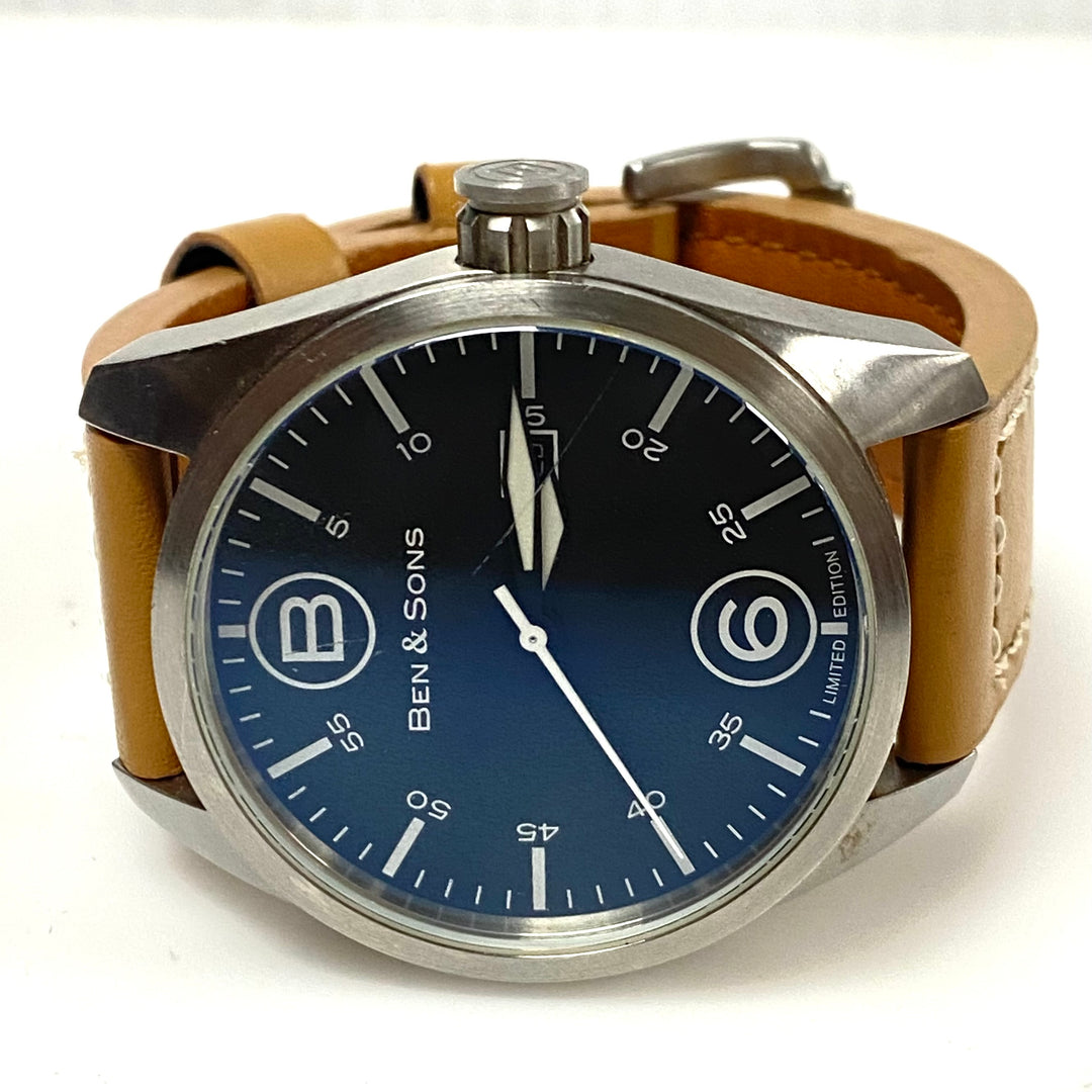 m884 Ben & Sons Limited Edition Men's Quartz Wrist Watch Aviation Style Design