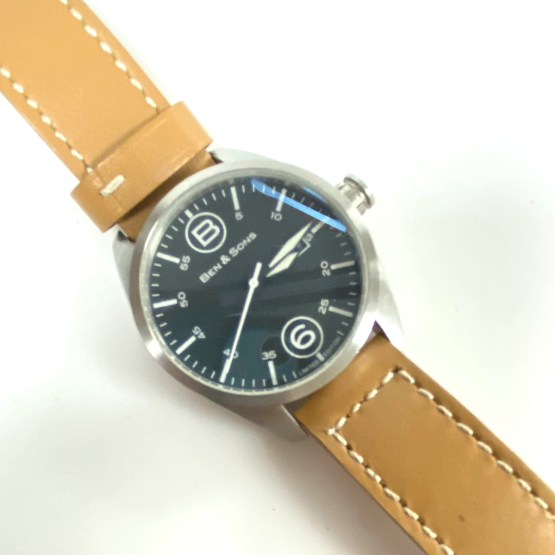 m884 Ben & Sons Limited Edition Men's Quartz Wrist Watch Aviation Style Design