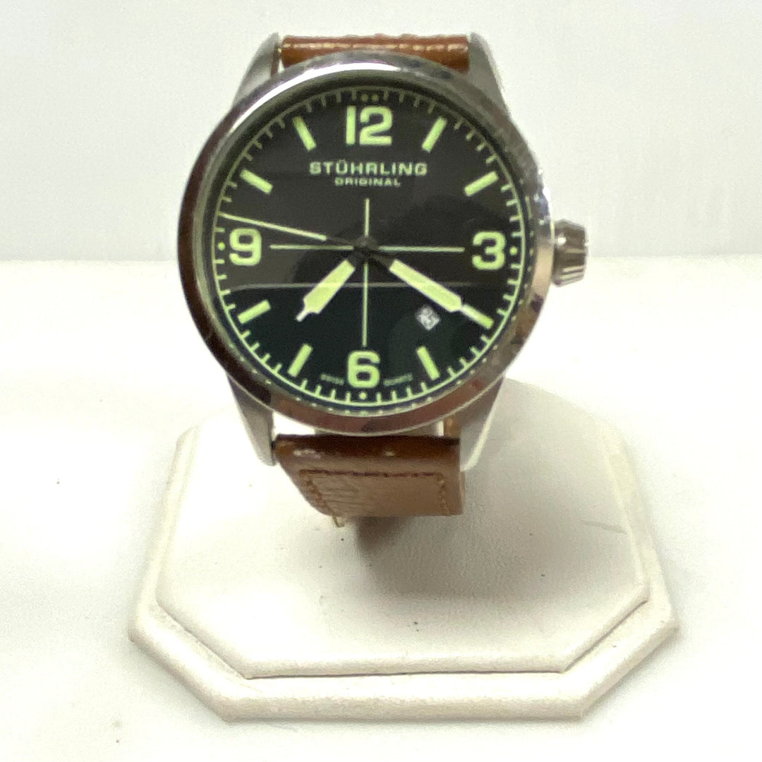 m885 Stührling Tuskegee Classic 449 Quartz 42mm Pilot-inspired Field Wrist Watch