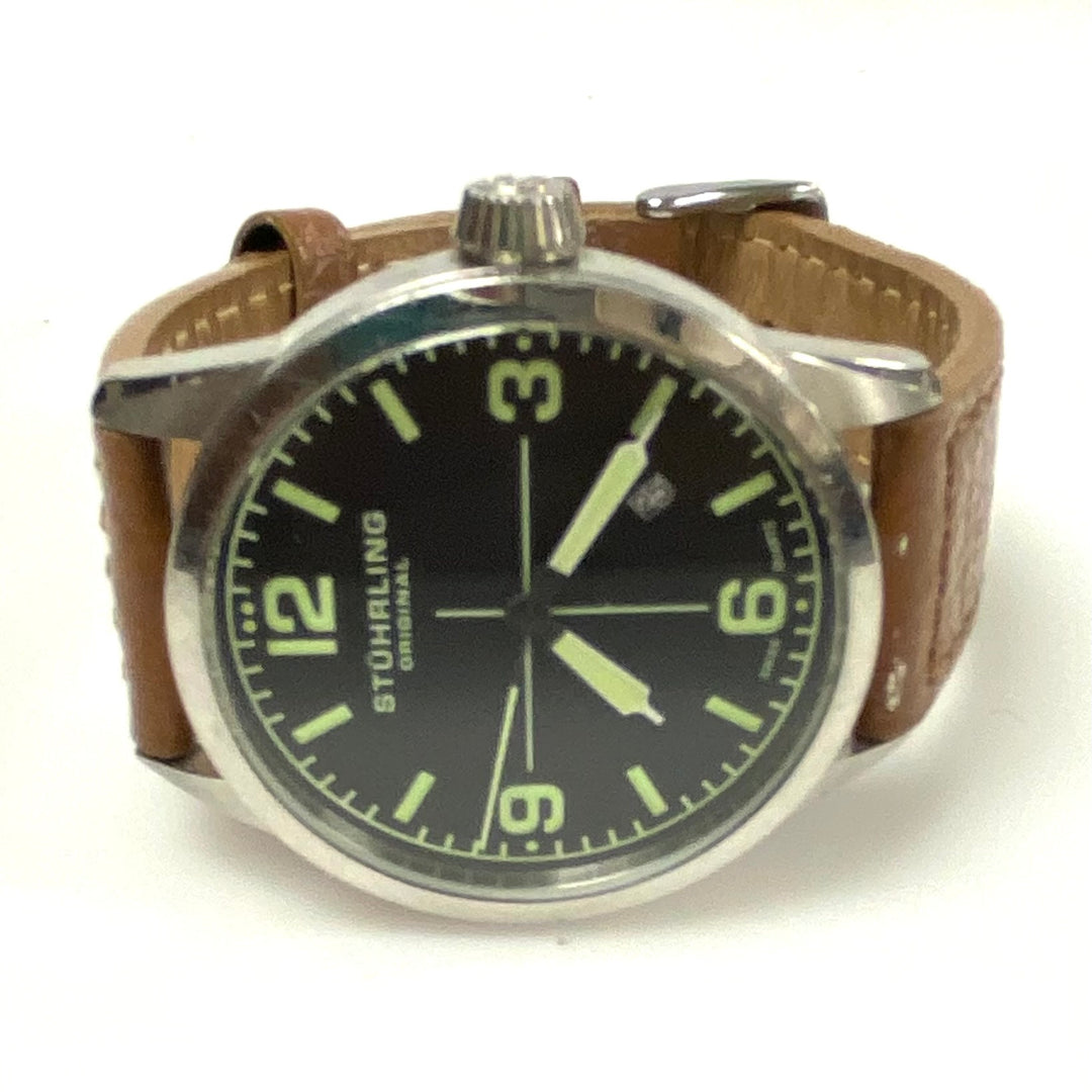 m885 Stührling Tuskegee Classic 449 Quartz 42mm Pilot-inspired Field Wrist Watch