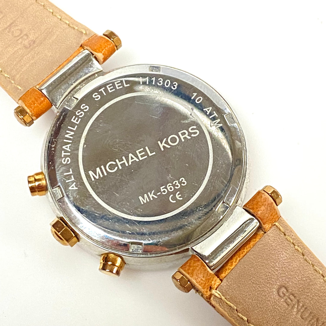m886 Michael Kors Parker Chronograph Rose Gold Tone Wrist Watch Model MK5633