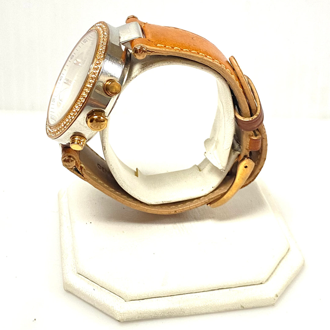 m886 Michael Kors Parker Chronograph Rose Gold Tone Wrist Watch Model MK5633
