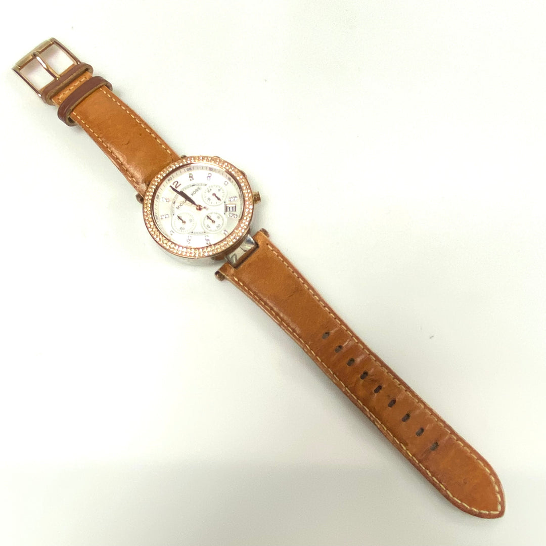 m886 Michael Kors Parker Chronograph Rose Gold Tone Wrist Watch Model MK5633