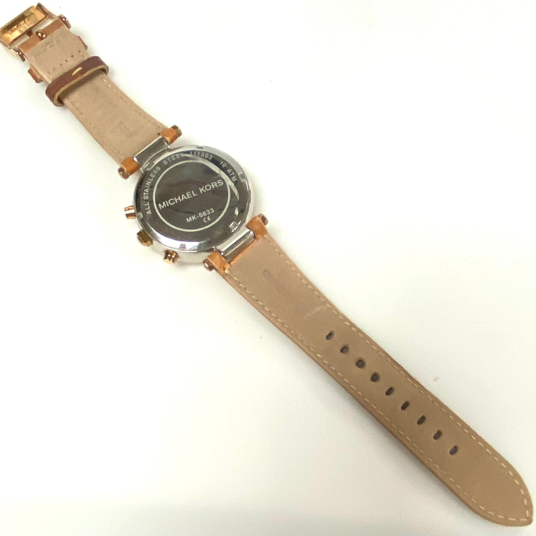 m886 Michael Kors Parker Chronograph Rose Gold Tone Wrist Watch Model MK5633