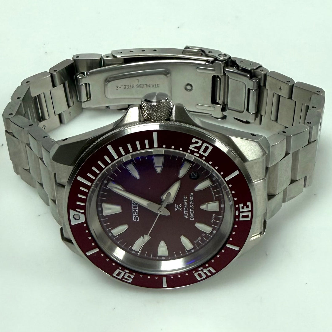 m902 Seiko Prospex "Red Samurai" Diver Men's Wrist Watch Automatic Japan Mov't