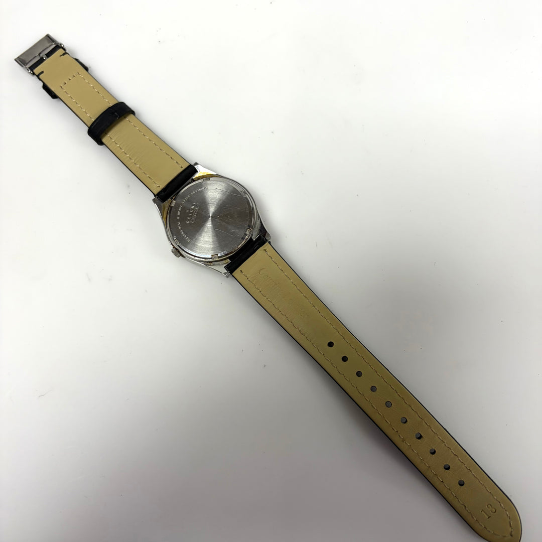 m904 Vintage Seiko Braille Quartz Men's Wrist Watch Flipped Open Crystal Glass