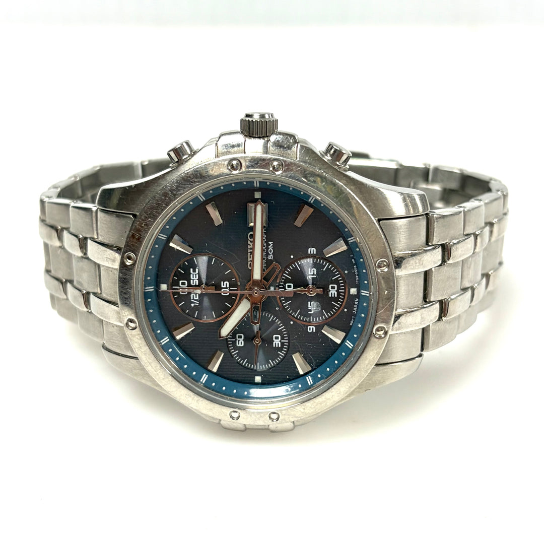 m920 Vintage Seiko Le Grand Chronograph SNDC97 Stainless Steel Second Stop Watch