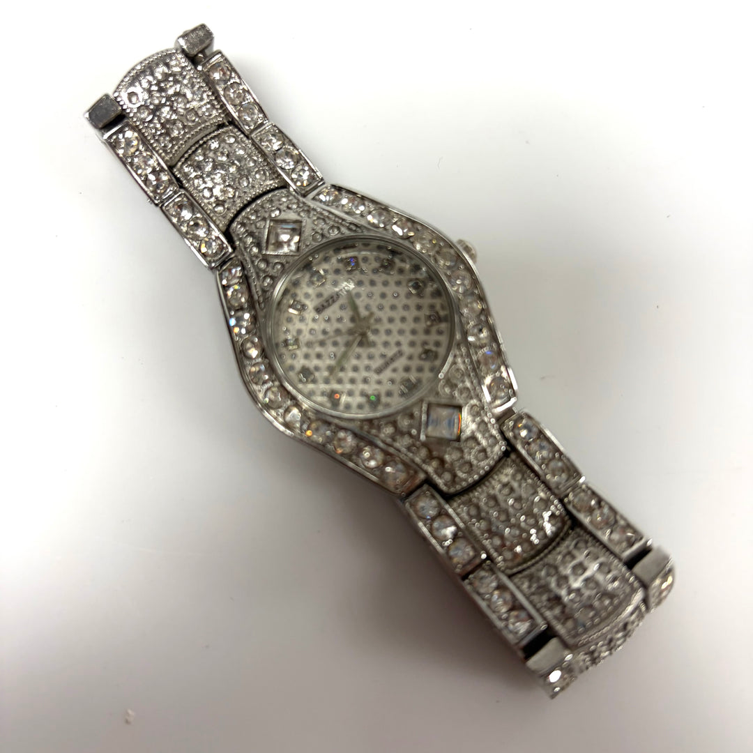 m924 Vintage Bazzato Quartz Cocktail Dress Women's Wrist Watch  "iced out" Style