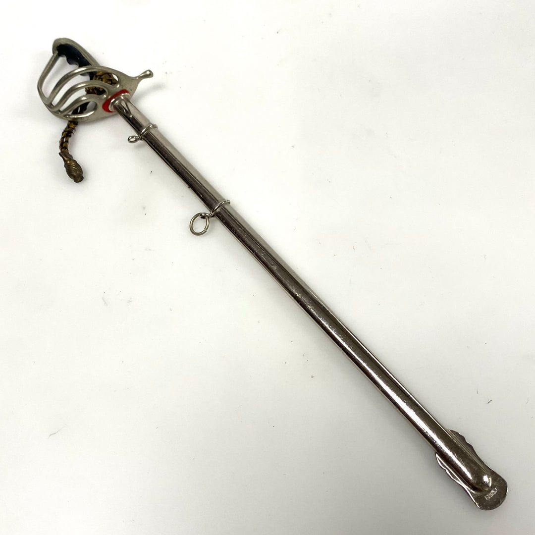 m928 Vintage Miniature Scottish Basket-Hilted Sword and Scabbard Letter Opener
