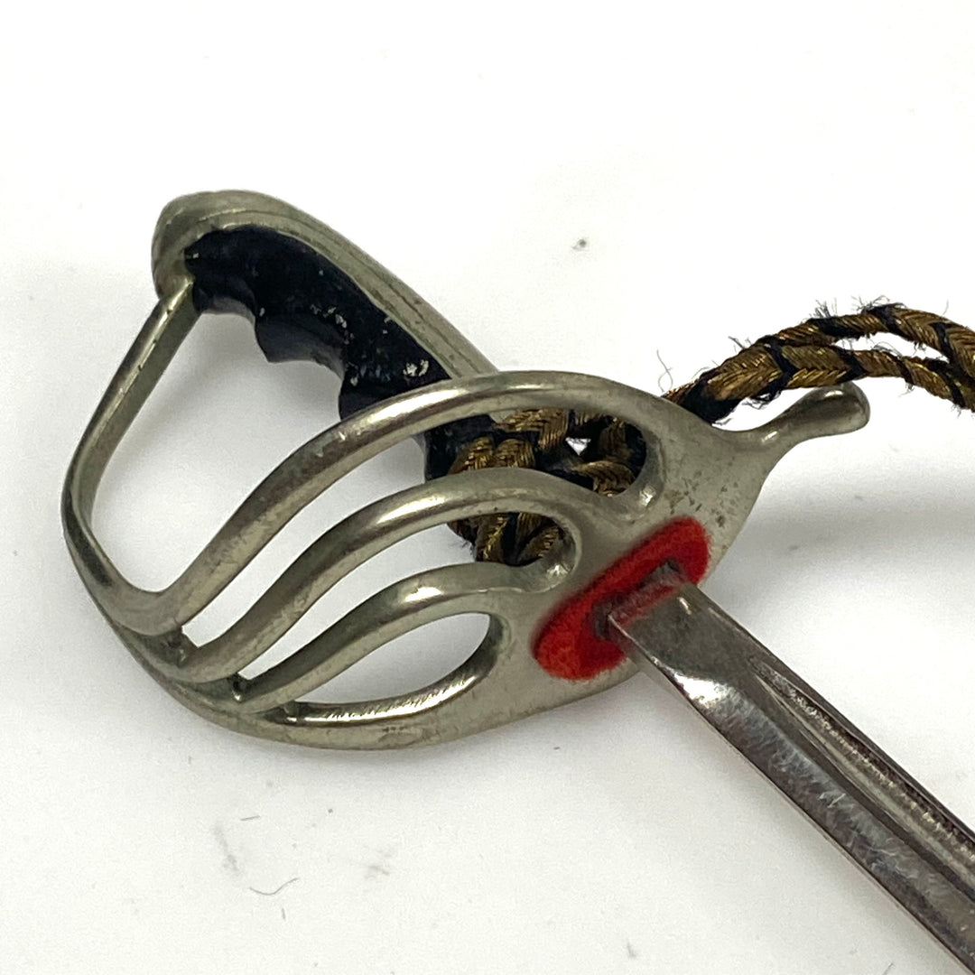 m928 Vintage Miniature Scottish Basket-Hilted Sword and Scabbard Letter Opener