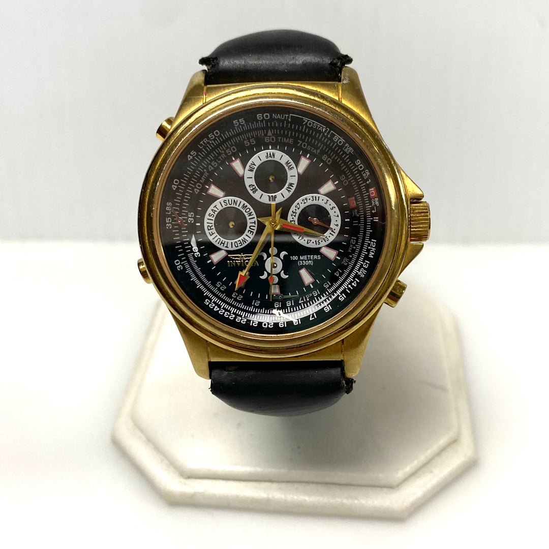 m944 Invicta Model 3057 Quartz II Collection Pilot / Vintage Series Wrist Watch