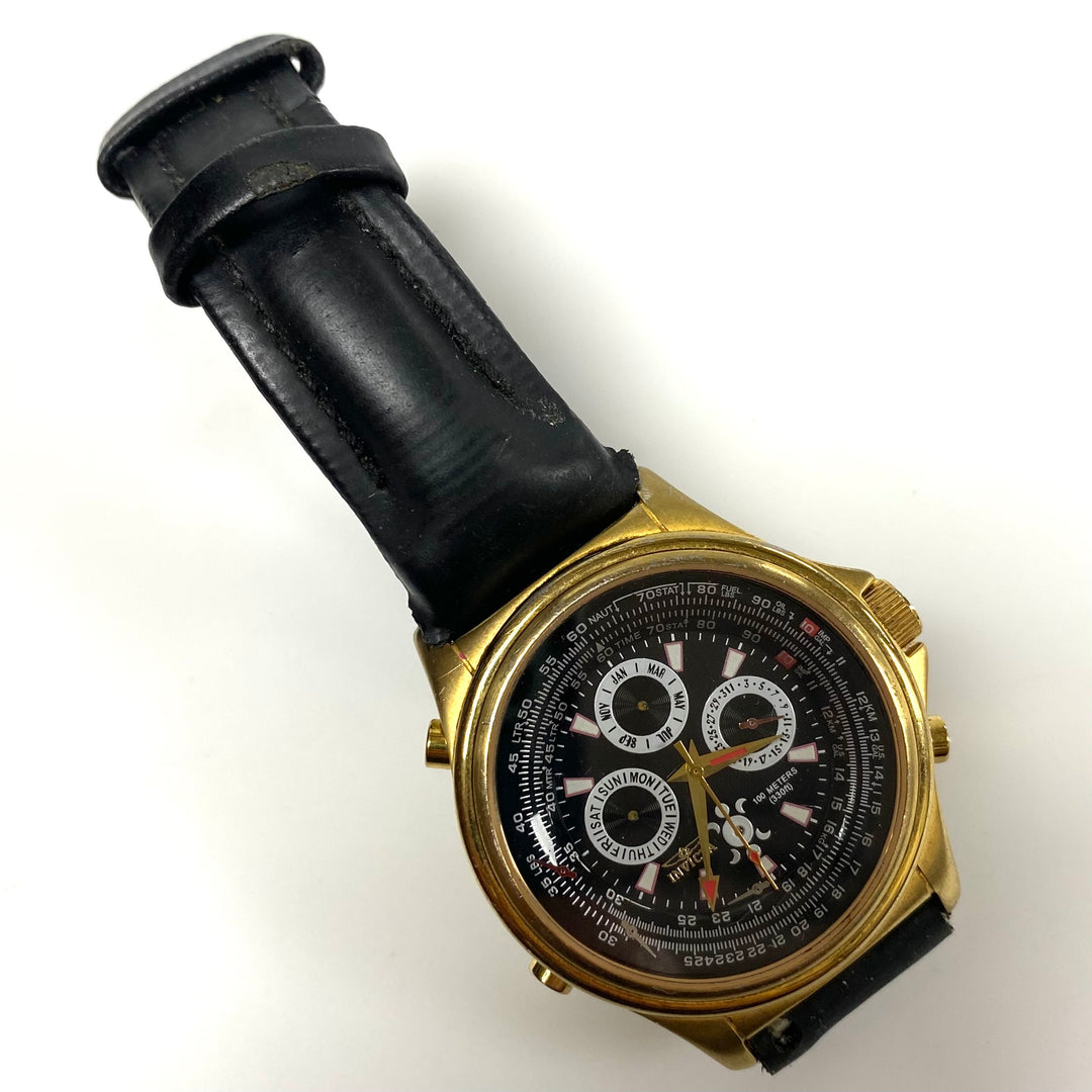 m944 Invicta Model 3057 Quartz II Collection Pilot / Vintage Series Wrist Watch