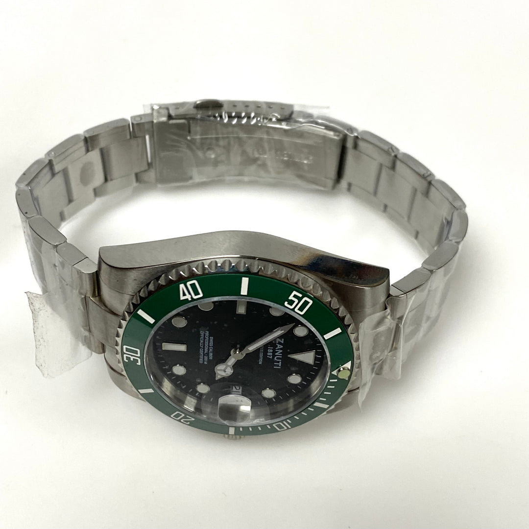 m957 Zanuti Diver Pro Sports Men's Wrist Watch "Starbucks" Design