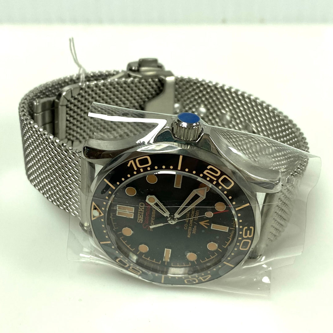m960 Custom Seiko Seamaster Mod "No Time To Die" Edition James Bond Wrist Watch