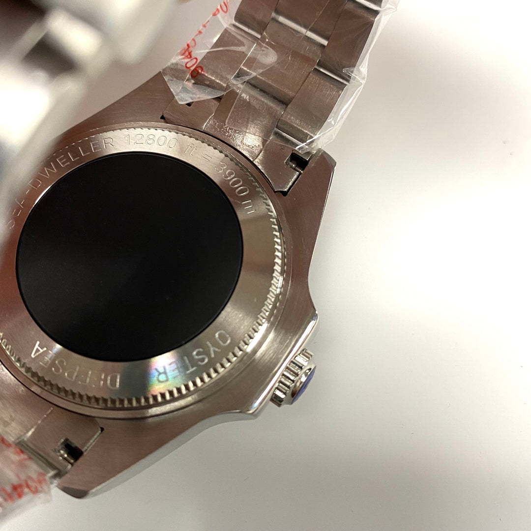 m961 Seiko Mod "Oyster Deepsea Sea-Dweller" 12800ft Stainless Steel Wrist Watch