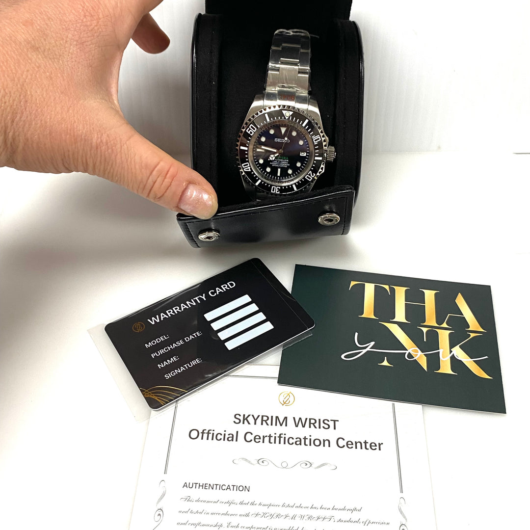 m961 Seiko Mod "Oyster Deepsea Sea-Dweller" 12800ft Stainless Steel Wrist Watch