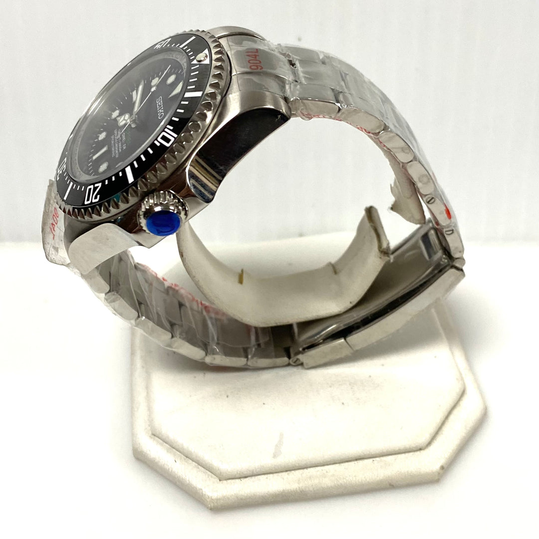 m961 Seiko Mod "Oyster Deepsea Sea-Dweller" 12800ft Stainless Steel Wrist Watch