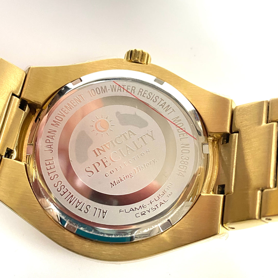 m965 Invicta Specialty Men's 45mm Model 38614 Gold-tone Stainless Steel Watch