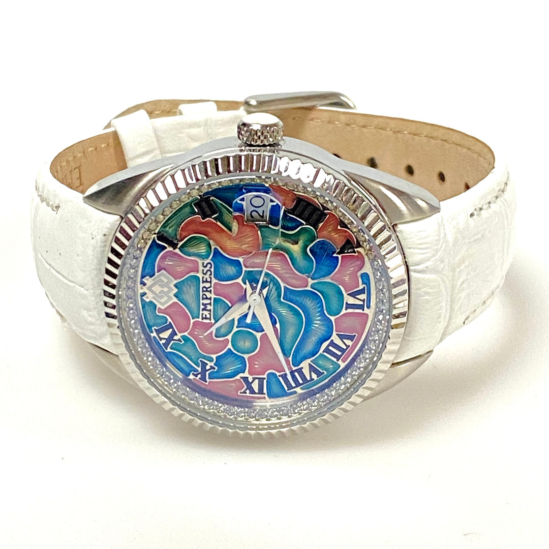 m969 Empress Helena Custom Vitreous Enamel Automatic Wrist Watch model EMPEM1804