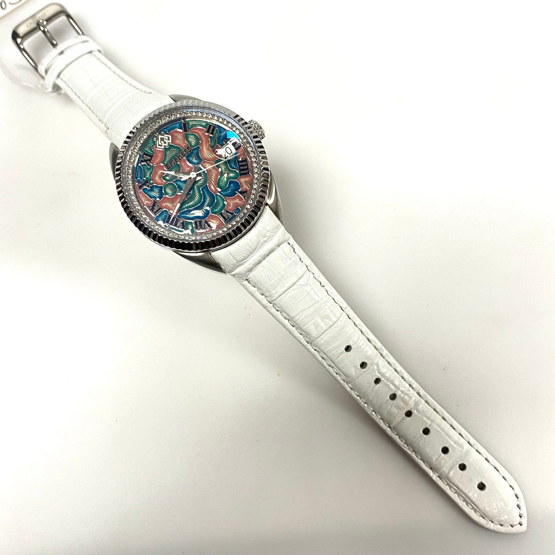 m969 Empress Helena Custom Vitreous Enamel Automatic Wrist Watch model EMPEM1804