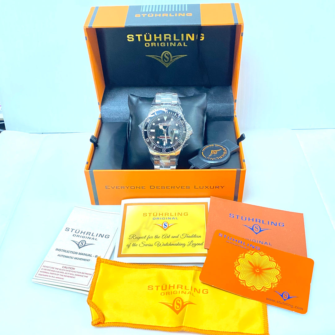 m976 Stührling Depthmaster Heritage 42mm Swiss Automatic Professional Watch