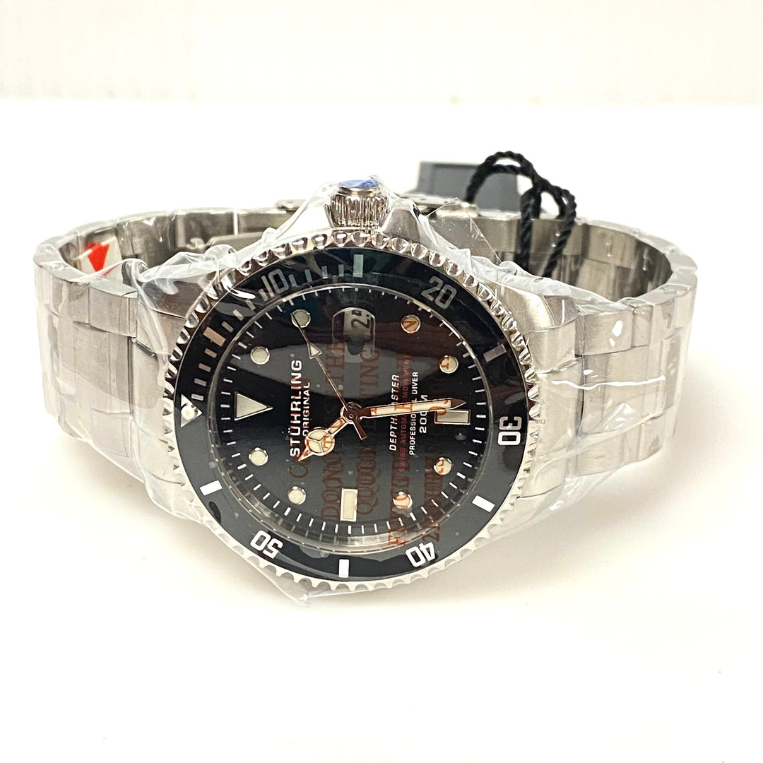 m976 Stührling Depthmaster Heritage 42mm Swiss Automatic Professional Watch