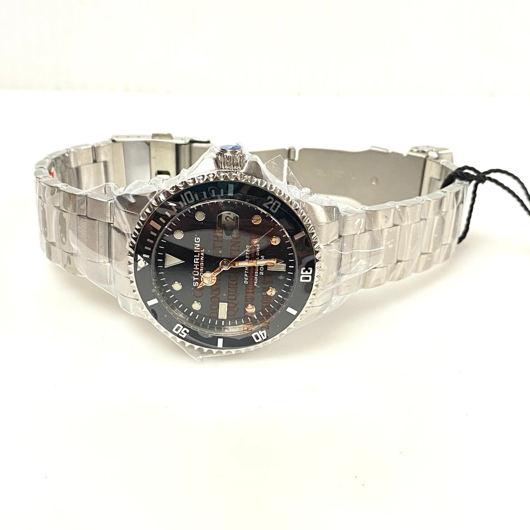 m976 Stührling Depthmaster Heritage 42mm Swiss Automatic Professional Watch